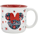 Taza Cerámica Desayuno 400 ML En Caja Regalo Minnie Mouse Gardening 