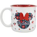 Taza Cerámica Desayuno 400 ML En Caja Regalo Minnie Mouse Gardening 