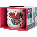 Taza Cerámica Desayuno 400 ML En Caja Regalo Minnie Mouse Gardening 