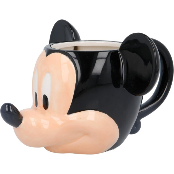 Taza Cerámica 3D 360 ML En Caja Regalo Cabeza Mickey Mouse