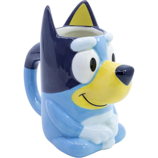 Taza Cerámica 3D 190 ML En Caja de Regalo Bluey