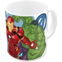 Taza Cerámica Sublimada 325 ML Avengers Group Blue Lets Go 