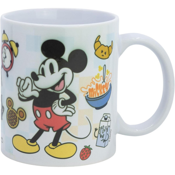 Taza Cerámica Sublimada 325 ML Mickey Minnie Mouse Breakfast 