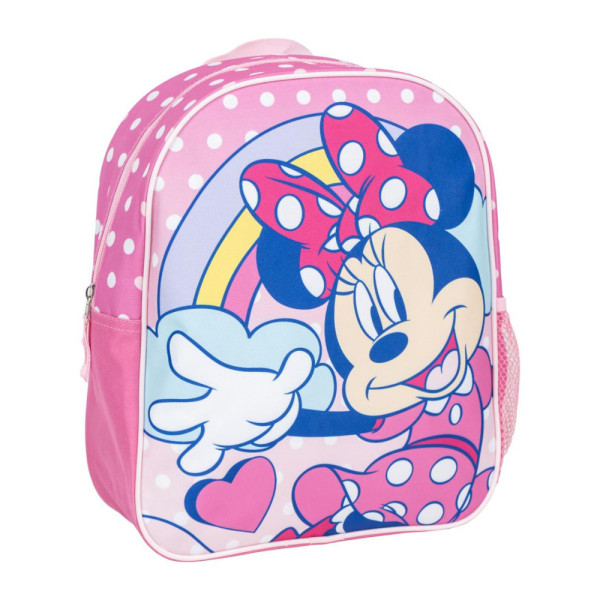 Mochila Guardería 3D Escolar Minnie Mouse Rainbow