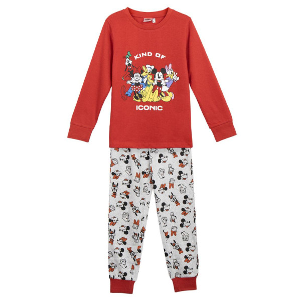 Pijama Manga Larga Mickey Mouse Kind Of Iconic Rojo Niño