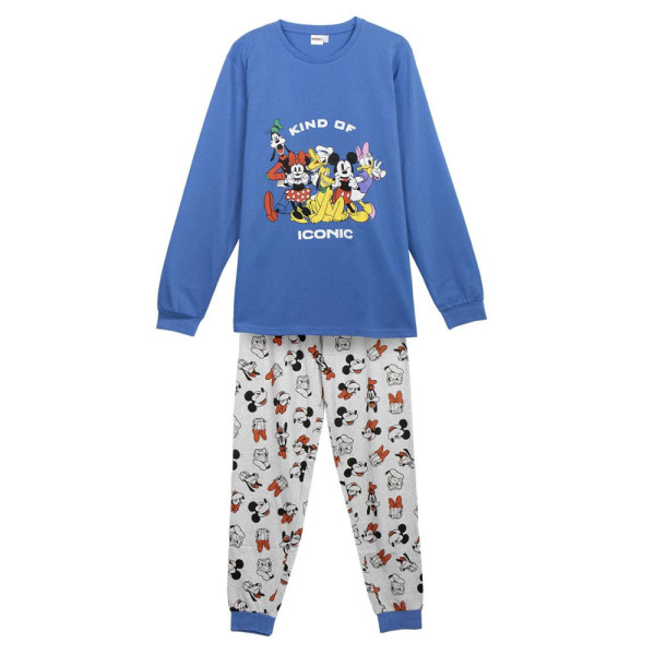 Pijama Manga Larga Mickey Mouse Kind Of Iconic Azul Hombre