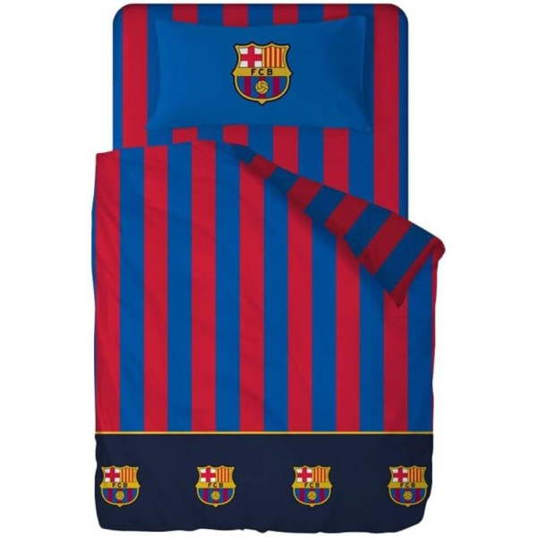 Funda Nórdica FC Barcelona Rayas Para Cama de 135