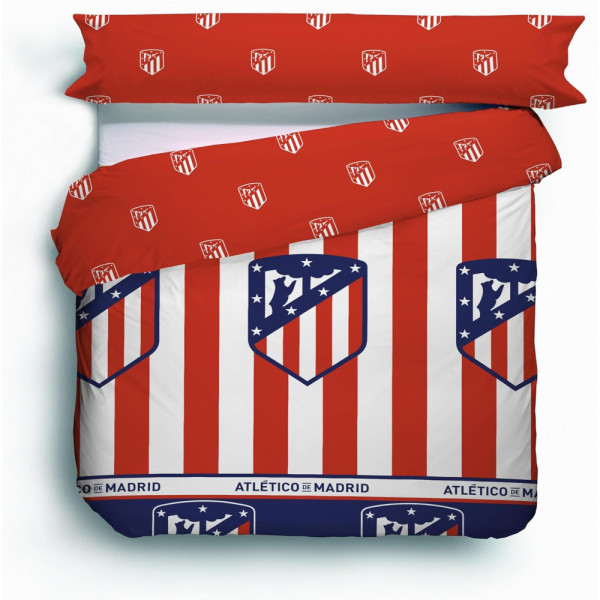 Funda Nórdica Atlético de Madrid Rojo Rayas Para Cama de 150