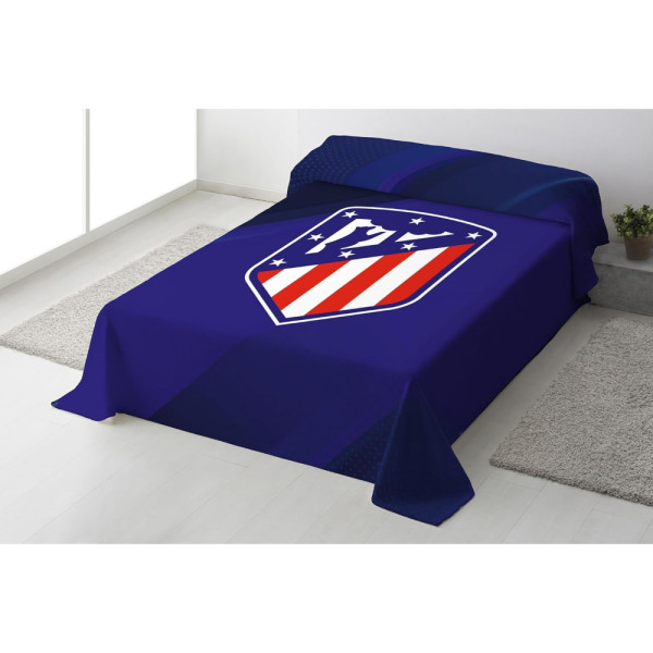 Manta Terciopelo Atlético de Madrid Azul Marino 240x160