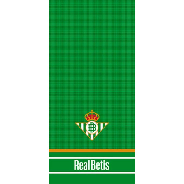 Toalla de Algodón Real Betis Balompié Cuadros 150x75