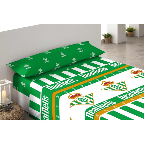 Juego de Sábanas 3 Piezas Real Betis Escudos Para Cama de 105