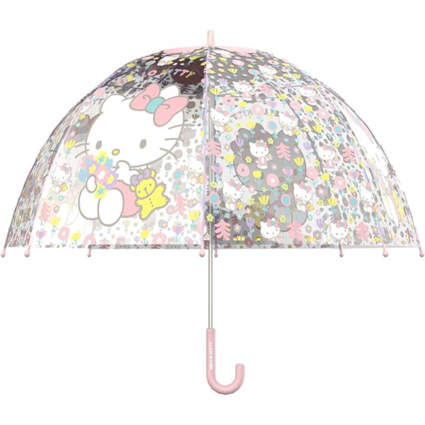 Paraguas Burbuja Transparente Hello Kitty Manual
