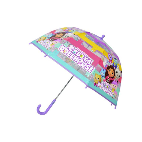 Paraguas Burbuja Transparente La Casa de Muñecas de Gabby Lila