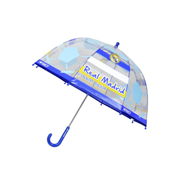 Paraguas Burbuja Transparente Real Madrid Azul