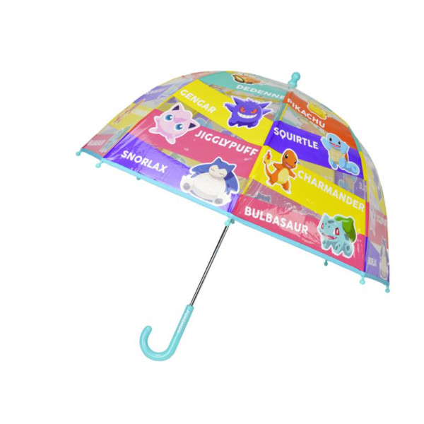 Paraguas Transparente Burbuja Pokémon Colors Manual