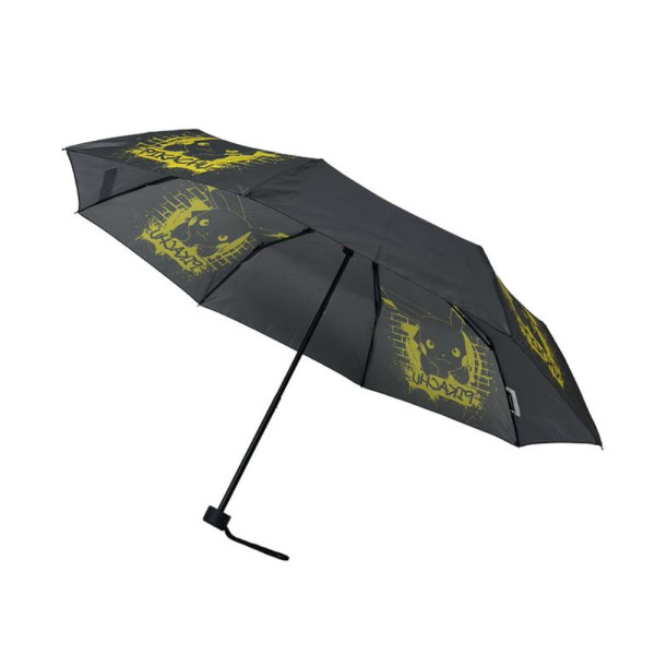 Paraguas Plegable Pokémon Amarillo y Negro Manual