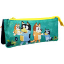 Estuche Portatodo Triple Bluey Leaves