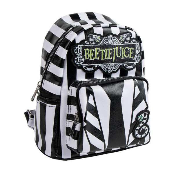 Mochila Casual Urbana Beetlejuice Polipiel Rayas
