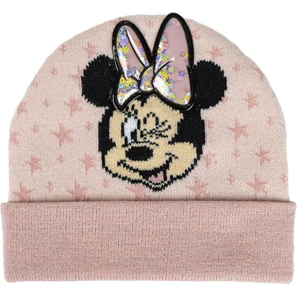 Gorro Minnie Mouse Rosa Estrellas Niña