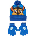 Set de Invierno Guantes y Gorro con Pompón Patrulla Canina Chase Infantil
