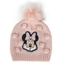 Gorro con Pompón Minnie Mouse Rosa con Aplicaciones Niña