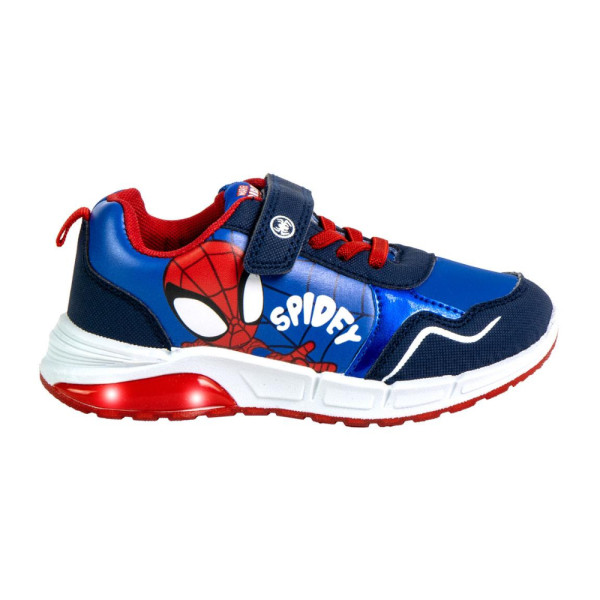 Zapatillas Deportivas con Luces Spiderman Spidey Azul Marino y Rojo Niño