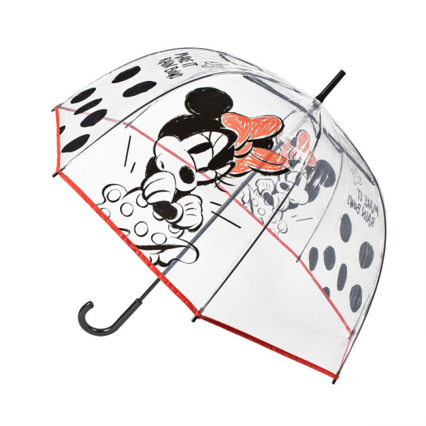 Paraguas Transparente Minnie Mouse Make It Rain Bows Adulto