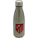 Botella de Acero Inoxidable Atlético de Madrid Plateada Escudo 550 ML