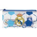Estuche Portatodo Transparente con Material Real Madrid Balón