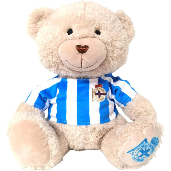 Peluche Oso con Camiseta Deportivo de La Coruña 25 CM