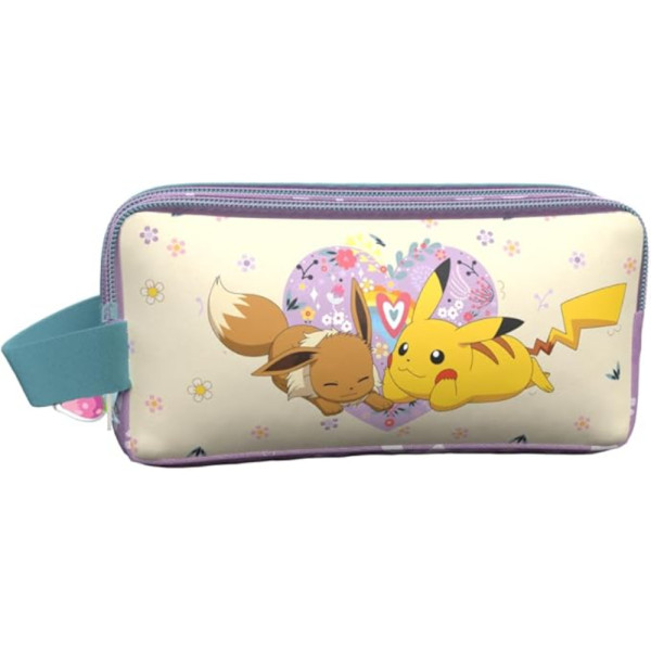 Estuche Portatodo Tres Cuerpos Pokémon Flowers