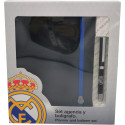 Set de Agenda y Bolígrafo Negro Real Madrid
