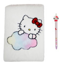 Set Cuaderno Peluche y Bolígrafo Hello Kitty
