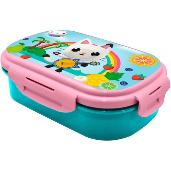 Sandwichera Compartimentos con Tenedor La Casa de Muñecas de Gabby Music