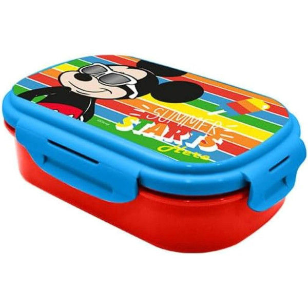 Sandwichera Compartimentos con Tenedor Mickey Mouse Summer Starts