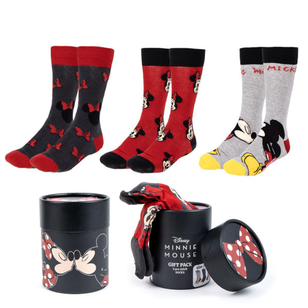 Pack 3 Calcetines en Lata Minnie Mouse Mujer