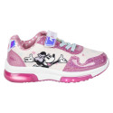 Zapatillas Deportivas con Luces Minnie Mouse Rosas Brillantina Niña
