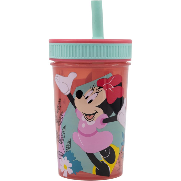 Vaso con Pajita de Silicona Minnie Mouse Being More Minnie