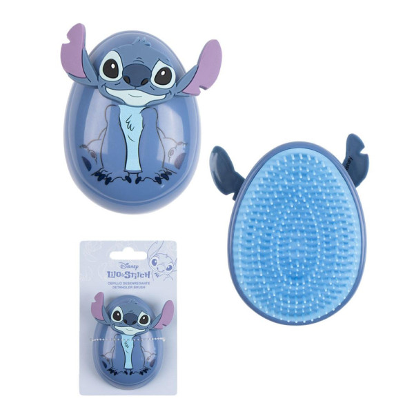 Cepillo Desenredante Stitch Azul Infantil