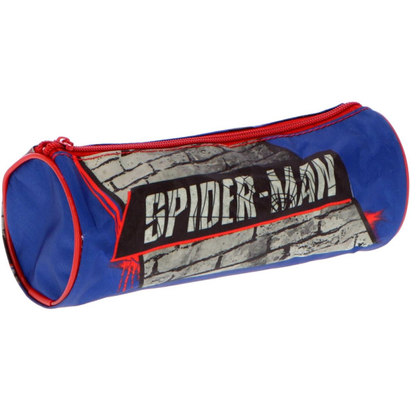 Estuche Portatodo Cilíndrico Spiderman Wall