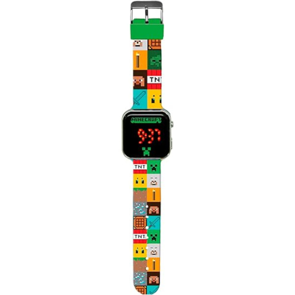 Reloj de Pulsera Led Minecraft Squares Junior