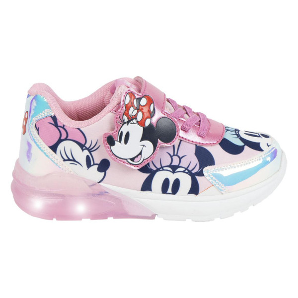 Zapatillas Deportivas Suela TPR con Luces Minnie Mouse Rosas