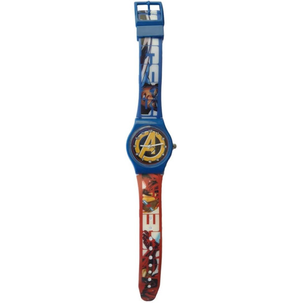 Reloj de Pulsera Analógico Avengers Azul y Rojo Junior