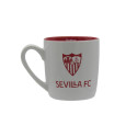 Taza de Cerámica Sevilla FC Blanca y Roja 1890 380 ML