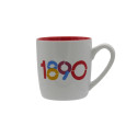 Taza de Cerámica Sevilla FC Blanca y Roja 1890 380 ML