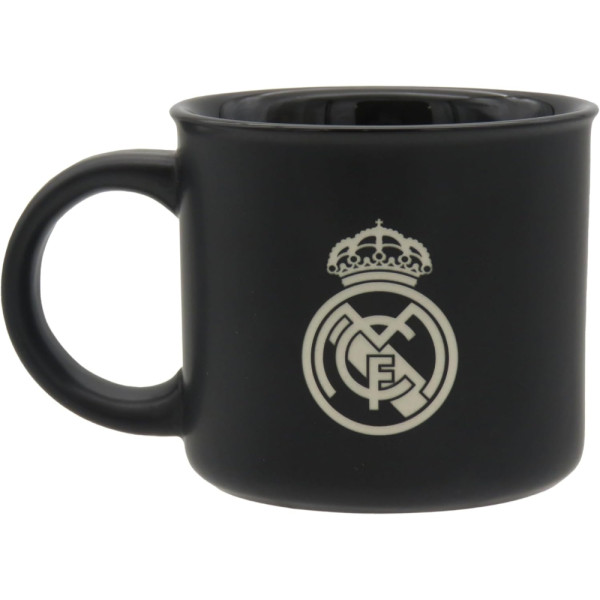 Taza de Cerámica Real Madrid Jumbo Negra 430 ML