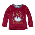 Pijama Manga Larga Harry Potter Rojo y Gris Niña