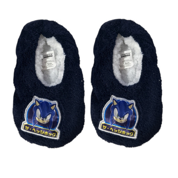 Pantuflas Ajustables Sonic Azul Marino Niño