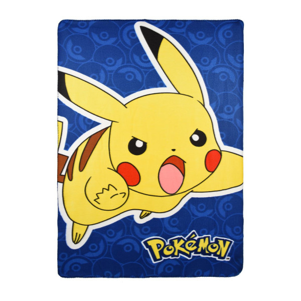 Manta Polar Pokémon Pikachu Azul 150x100