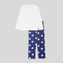 Pijama Manga Larga Minnie Mouse You Go Girl Blanco y Azul Niña